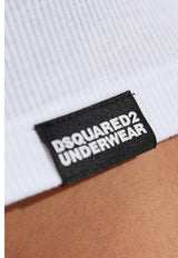 Dsquared2 Logo Patch Ribbed Tank Top White D8D055800_11012