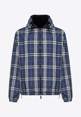 Burberry Checked Zip-Up Jacket Blue 8118823C4060_PILOT BLUE IP CHECK_40017562