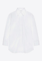 Givenchy Logo-Embroidered Buttoned Shirt White