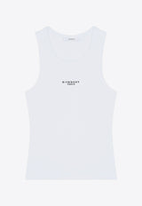 Givenchy Logo-Printed Sleeveless T-shirt White