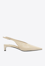 Jil Sander 50 Leather Slingback Pumps Beige J15WP0128P7589276_72f22f60-9809-46d1-8d0a-ee4aef73fdde