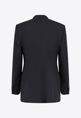 Dolce & Gabbana Double-Breasted Wool Blazer Black