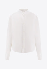Givenchy Logo-Embroidered Buttoned Shirt White