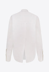 Givenchy Logo-Embroidered Buttoned Shirt White