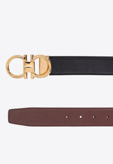 Ferragamo Monogram Leather Belt Black