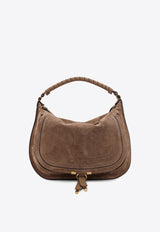 Chloè Marcie Suede Shoulder Bag Brown