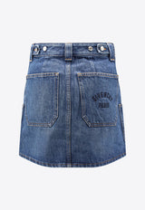 Givenchy Denim Mini Skirt Blue