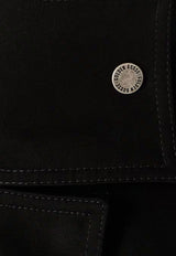 Sequin-Embellished Buttoned Jacket