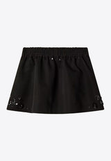 Embroidered Mini Skirt