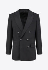Double-Breasted Wool Blazer