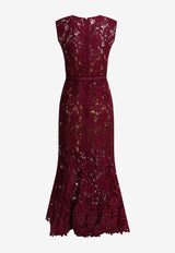 Lace Sheath Midi Dress