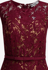 Lace Sheath Midi Dress