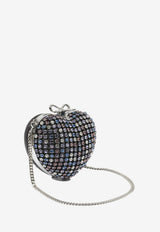 Heart Clutch with Crystal-Embellishment