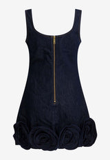 Sheath Dress with 3D-Flowers