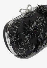 Mini Bow-Embellished Clutch Bag
