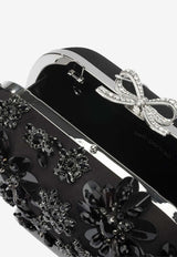 Mini Bow-Embellished Clutch Bag