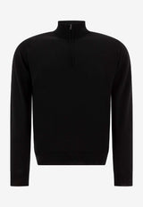 John Smedley Tapton Half-Zip Sweater Black TAPTONBLACK_56a92183-6aee-48fc-9b3e-78ad9c5c0d0f