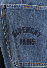 Givenchy Washed Straight-Leg Jeans Blue
