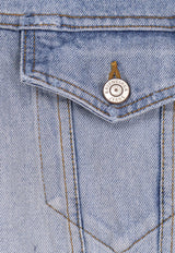 Balenciaga Washed Buttoned Jacket Blue 861410TTWB14009_DIRTY LIGHT BLUE_44824387