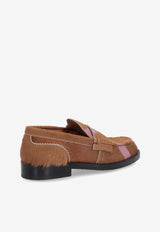 Fur Suede Loafers