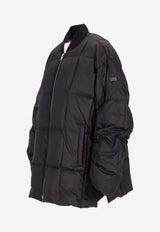 Quilted Down Zip-Up Jacket