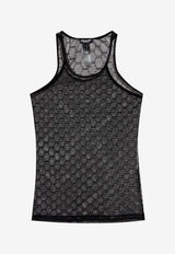 Mesh Monogram Tank Top
