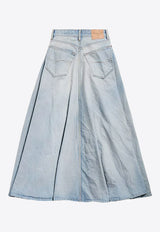 Balenciaga Godet Maxi Skirt  Blue 856906TTWB14009_DIRTY LIGHT BLUE_44824424
