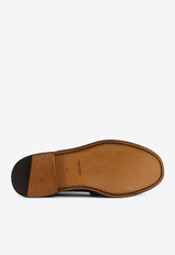 Logo-Plaque Leather Loafers