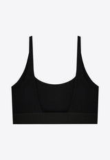 Logo-Waistband Sports Bra