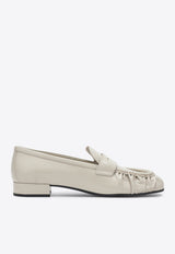 Logo-Engraved Leather Loafers