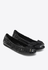 Bow-Embellished Ballet Flats