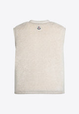Teddy-Effect Zip-Up Gilet