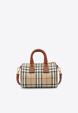 Mini Check Bowling Top Handle Bag