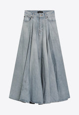 Denim Midi Skirt