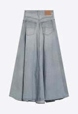 Denim Midi Skirt