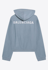 Logo-Printed Zip-Up Sweatshirt