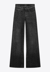 Washed Straight-Leg Jeans