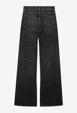 Washed Straight-Leg Jeans