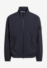 Compass-Patch Zip-Up Jacket