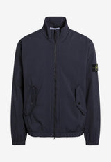 Compass-Patch Zip-Up Jacket