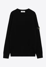 Logo-Patch Crewneck Sweater
