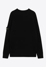 Logo-Patch Crewneck Sweater