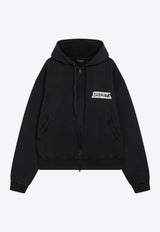 Logo-Printed Zip-Up Sweatshirt