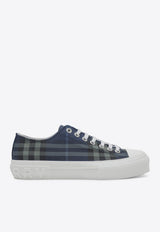 Check Lace-Up Sneakers