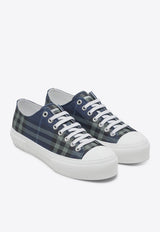 Check Lace-Up Sneakers