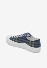 Check Lace-Up Sneakers