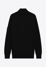 Logo-Patch High-Neck Sweater