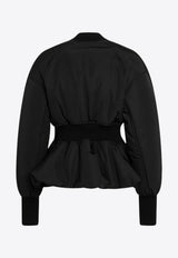 Peplum Bomber Jacket