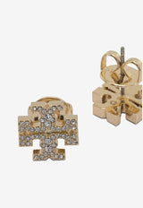 Tory Burch Double T Crystal Paved Earrings Gold 158535783_1dd92d04-d102-4dee-be2a-a62e181b37c8