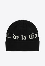 Logo-Printed Wool Hat